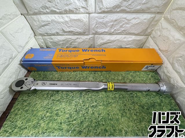 ▽【中古】東日 クリックタイプトルクレンチ QL140N-MH TOHNICHI ハンドツール 工具 トーニチ メタルグリップ ラチェット付 プレセット形