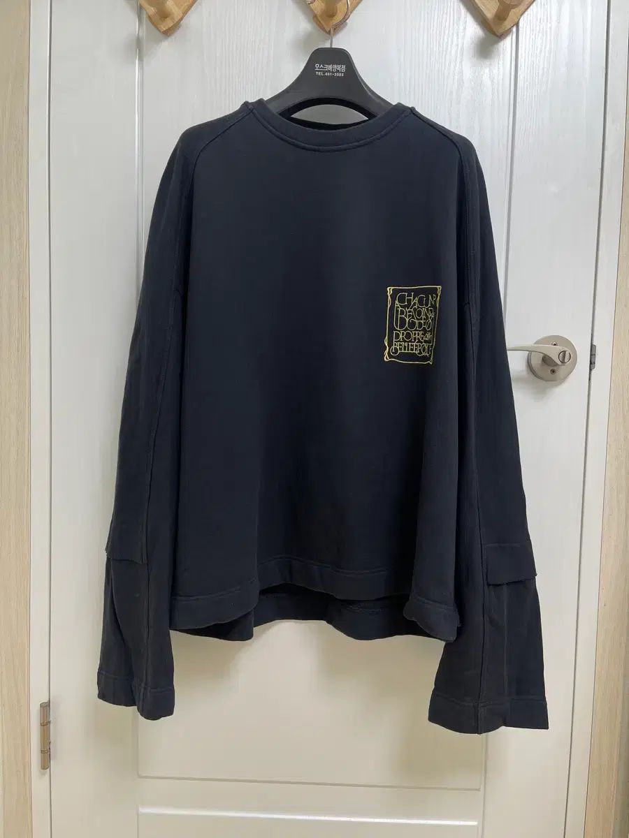 WOOYOUNGMI ウーヨンミ 黒 カラー プリンティング スウェット 50 サイズ 31,093円