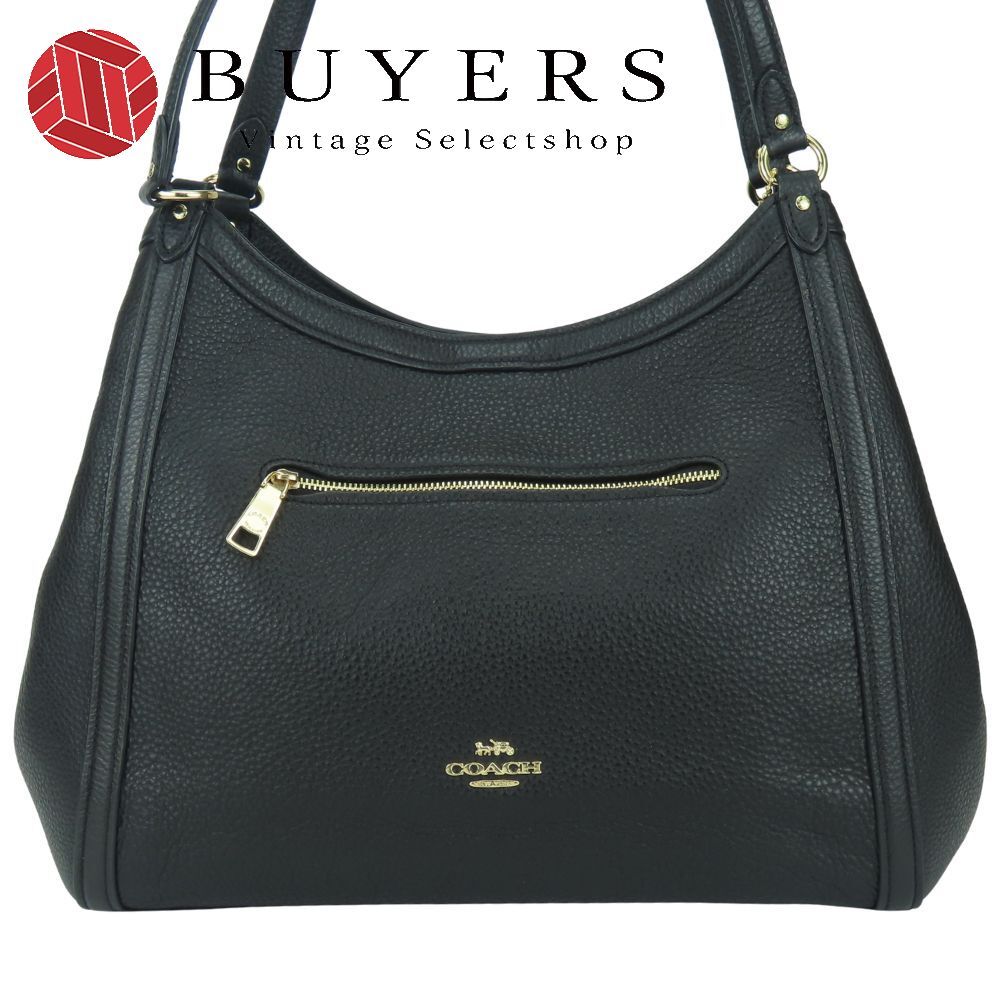 【中古】 コーチ トートバッグ C6231 レザー ブラック ゴールド金具 肩掛け レディース 女性 COACH