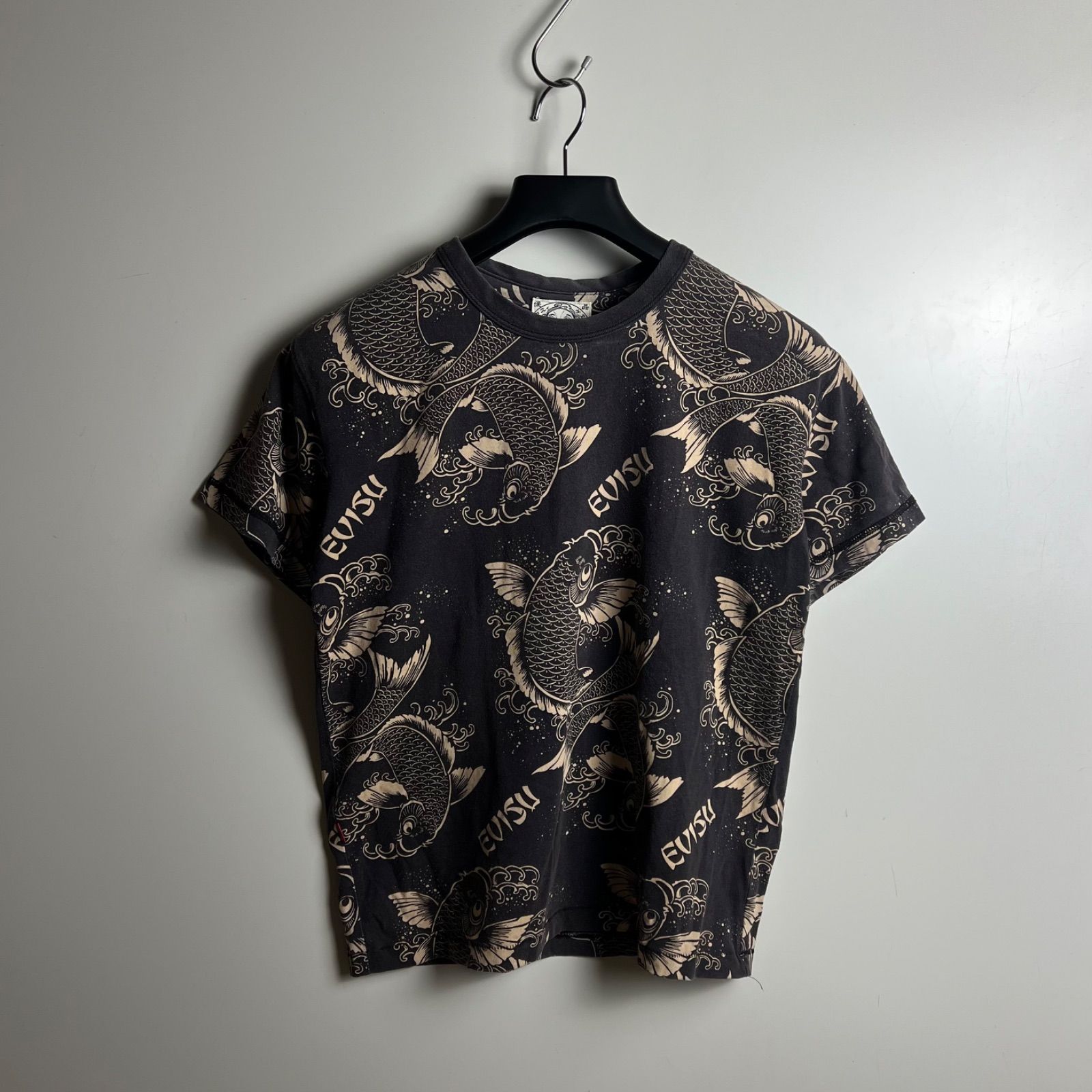 EVISU 00s y2k archive all pattern Tee 38 エヴィス エビス 総柄