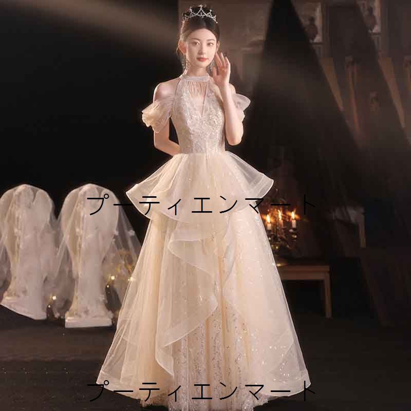 人気商品 ウエディングドレス 二次会 前撮り 大きいサイズ 結婚式/二次会ドレス 海外挙式 ウェディングドレス ライトドレス 花嫁ドレス ロングドレス 後撮り 結婚式 スレンダードレス 半袖 ワンピース 宴会 司会者　シャンパン