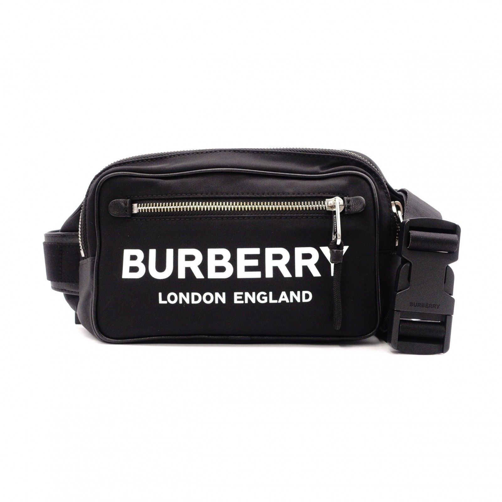 BURBERRY バーバリー ECONYL ボディバッグ ナイロン ブラック ロゴ 黒 