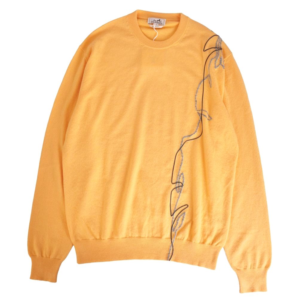 未使用 エルメス HERMES ニット セーター ロングスリーブ カシミヤ トッ