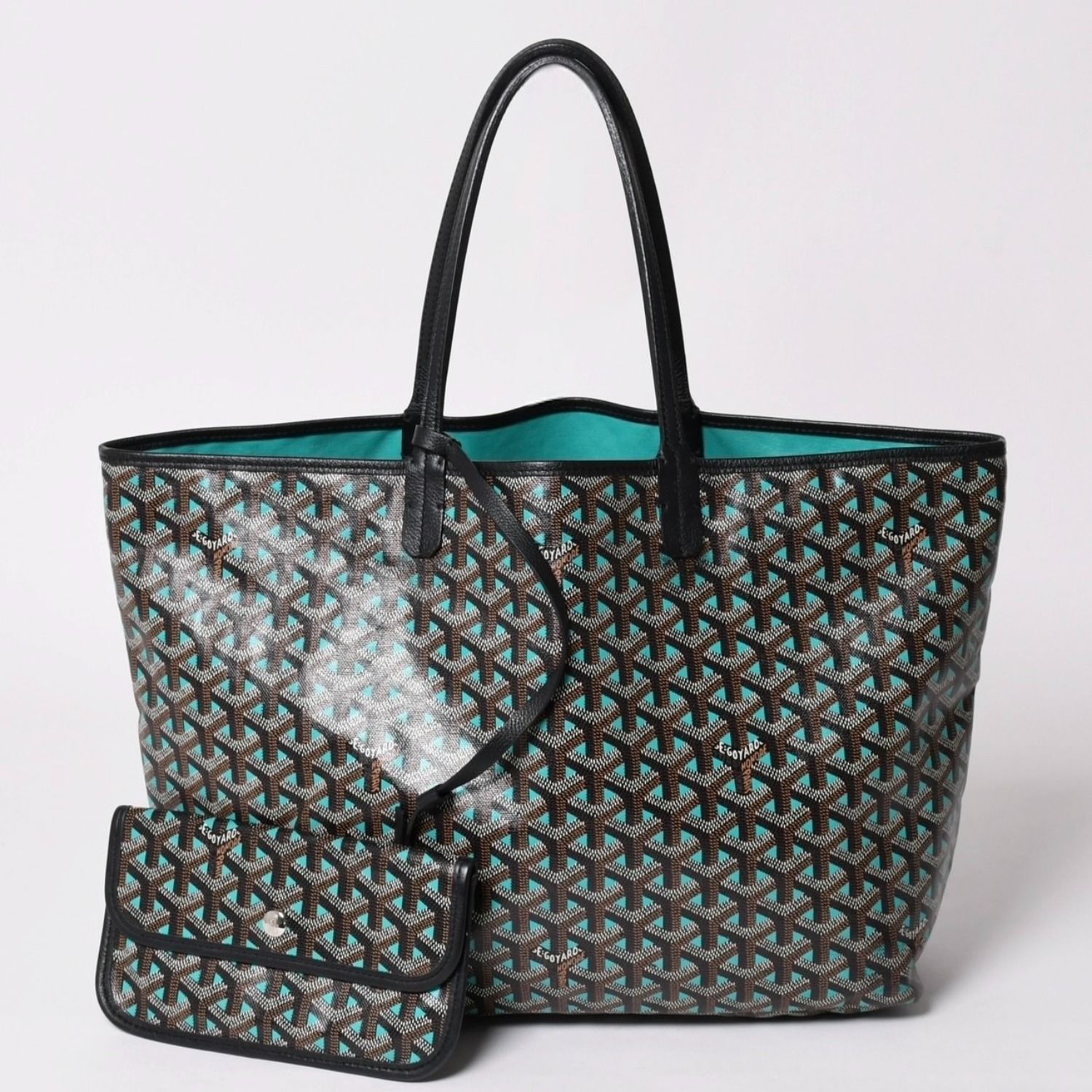 GOYARD ゴヤール トートバッグ サンルイPM クレール ヴォア 茶色 青 