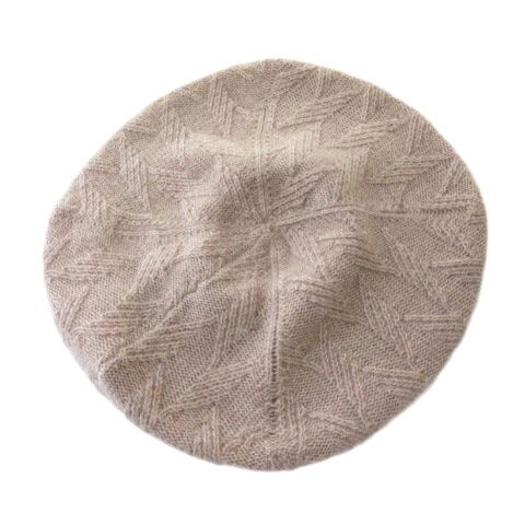 ヘレンカミンスキー HELEN KAMINSKI 美品 NICOLA カシミヤ100 ベレー帽 ニット 帽子 ピンク