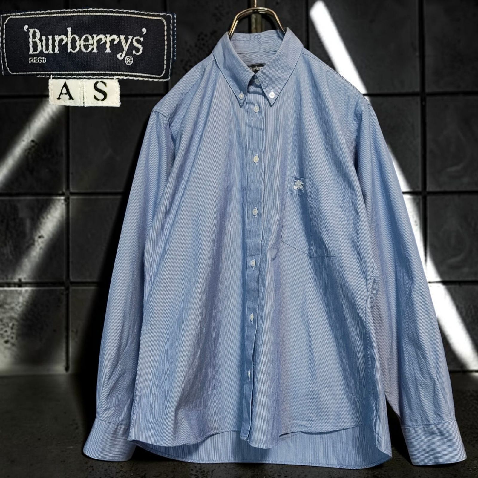 Burberrys ビンテージ ストライプシャツ バーバリーズ 古着 刺繍 90s Archive VINTAGE Burberrys Stripe BD Shirt 90年代 オールド