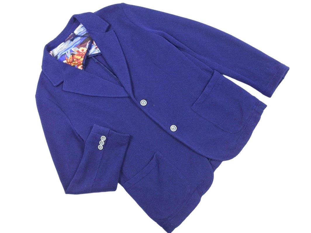 WOOL CO ウールアンドコー テーラード ジャケット sizeM/青 ■◇◎メンズ