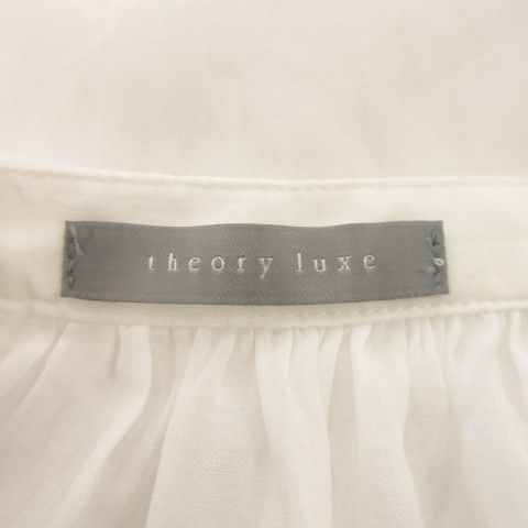 セオリーリュクス theory luxe シャツ ブラウス 32 白 ホワイト 長袖
