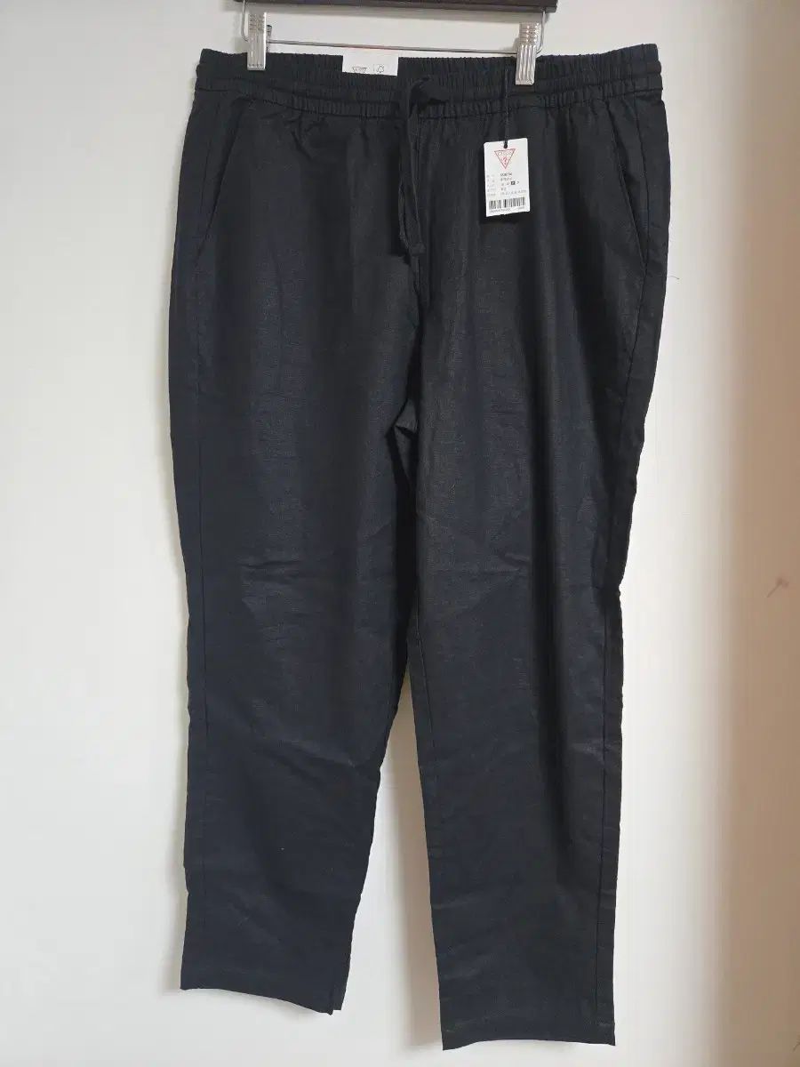 正規品新品 GUESS ゲス ブラック リネン ズボン パンツ 34