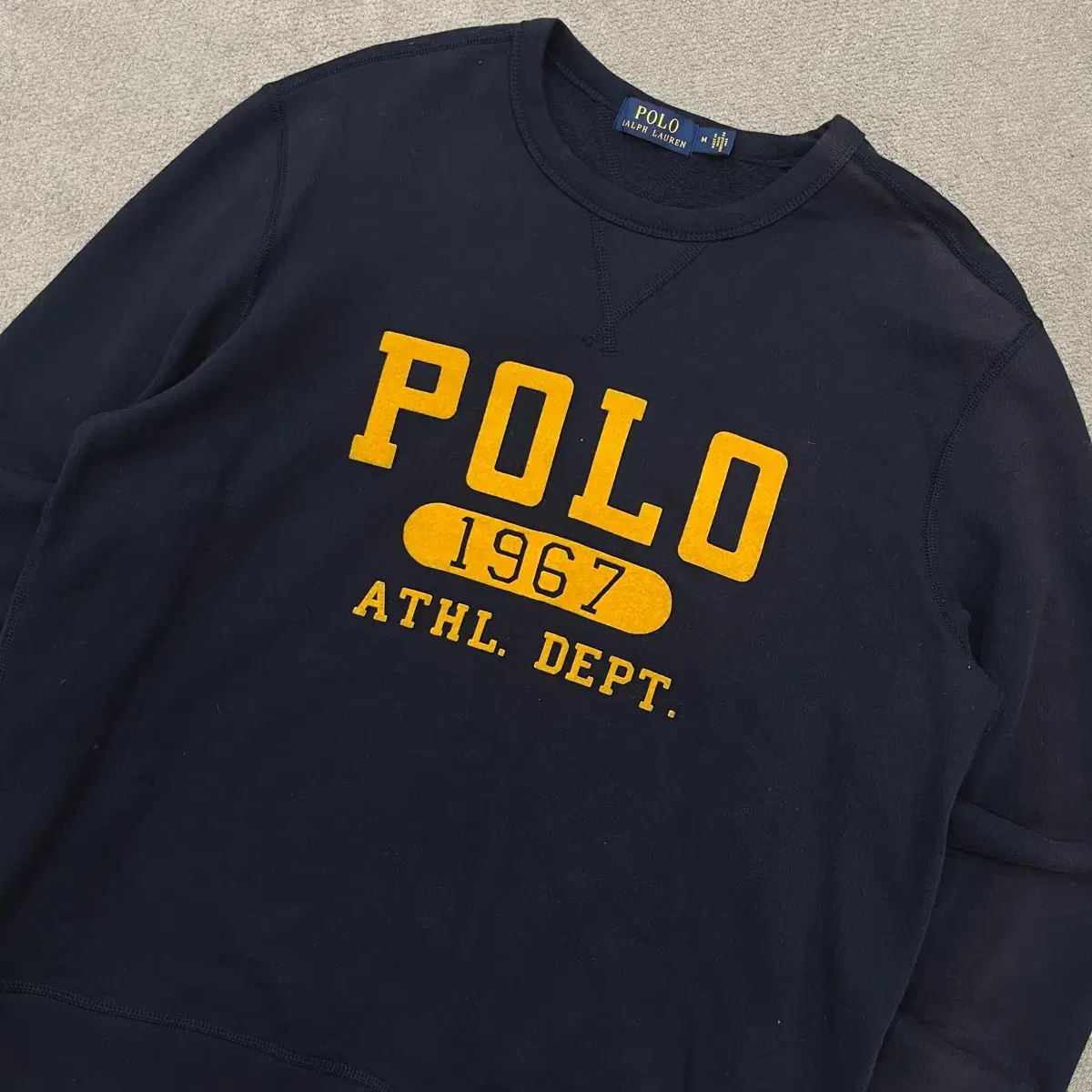 M ポロ ラルフローレン ネイビー スウェット Tシャツ - メルカリ