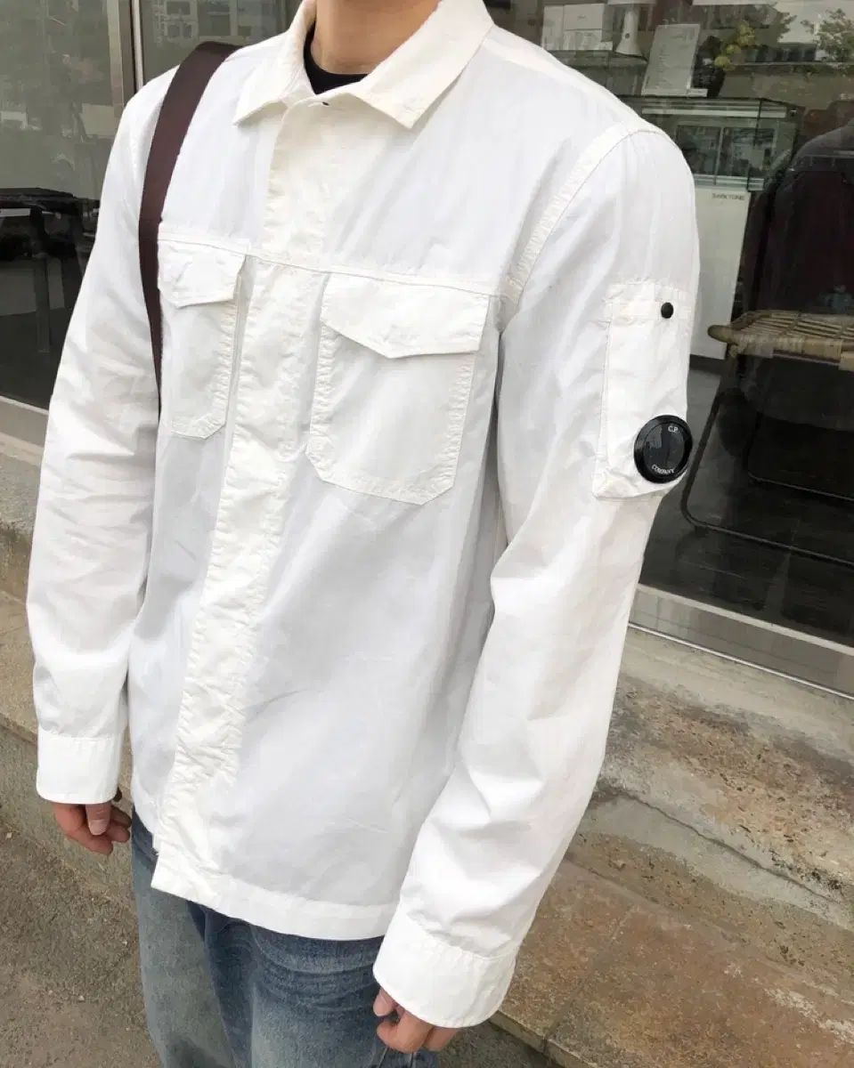 C.P. COMPANY シーピーカンパニー 正規品 オーバーサイズシャツ 白 ジャケット