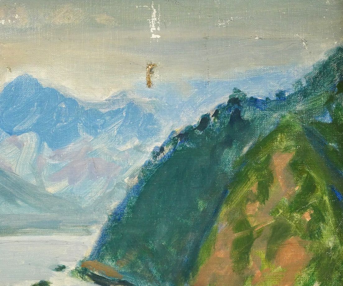 田辺 三重松「風景画」油絵・F8号 行動美術協会創立会員 全道展創立会員 函館出身 北海道代表作家 小竹美術 真作保証 田辺 三重松「風景画」油絵・F8号 行動美術協会創立会員 全道展創立会員 函館出身 北海道代表作家 小竹美術 真作保証