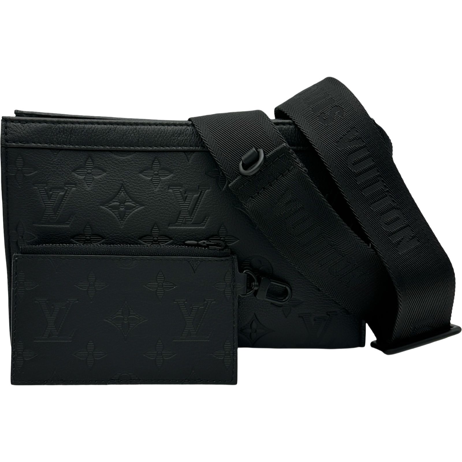ルイ・ヴィトン LOUIS VUITTON ガストン・ウェアラブルウォレット M81115 ブラック モノグラムシャドウ メンズ ショルダーバッグ