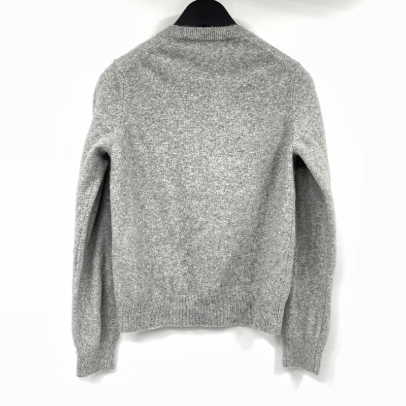 【中古】PLAY COMME des GARCONS ハートロゴウールニットカーディガン サイズS AZ-N065 グレー プレイ・コム デ ギャルソン[17][240017774025]