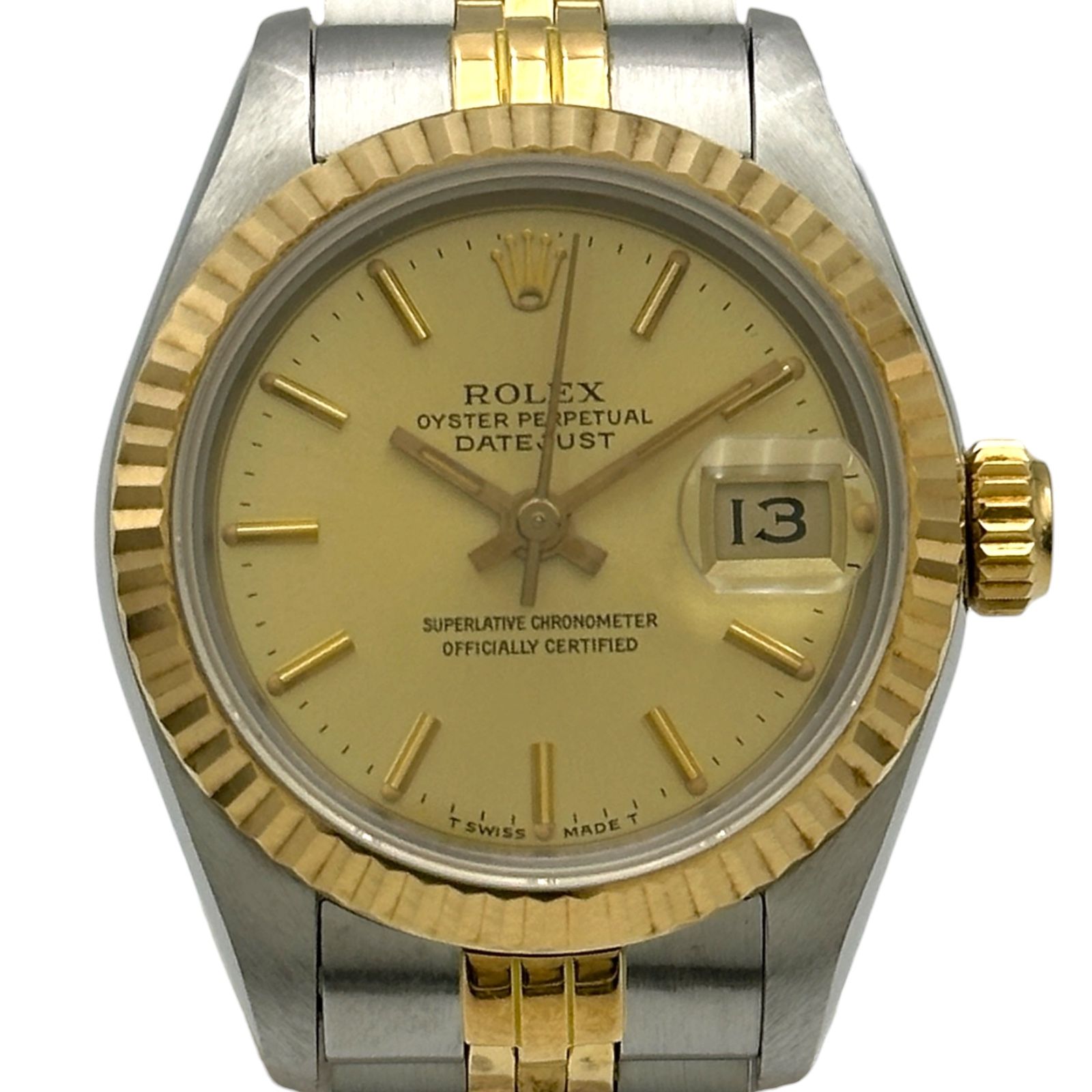 ロレックス ROLEX デイトジャスト 69173 シャンパンゴールド ゴールド/ステンレススチール 自動巻き レディース 腕時計