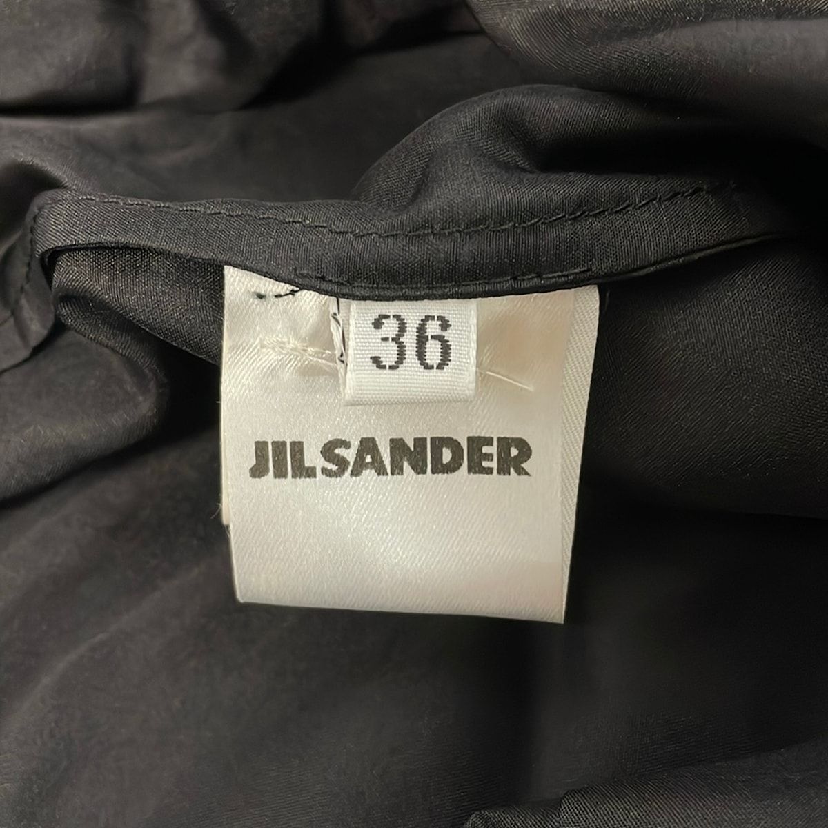 ジルサンダー　プレーン・ワンピース　グレージュ　サイズ36 イタリア製　美品 JILSANDER(ジルサンダー) ワンピース サイズ36 S レディース美品 黒 七