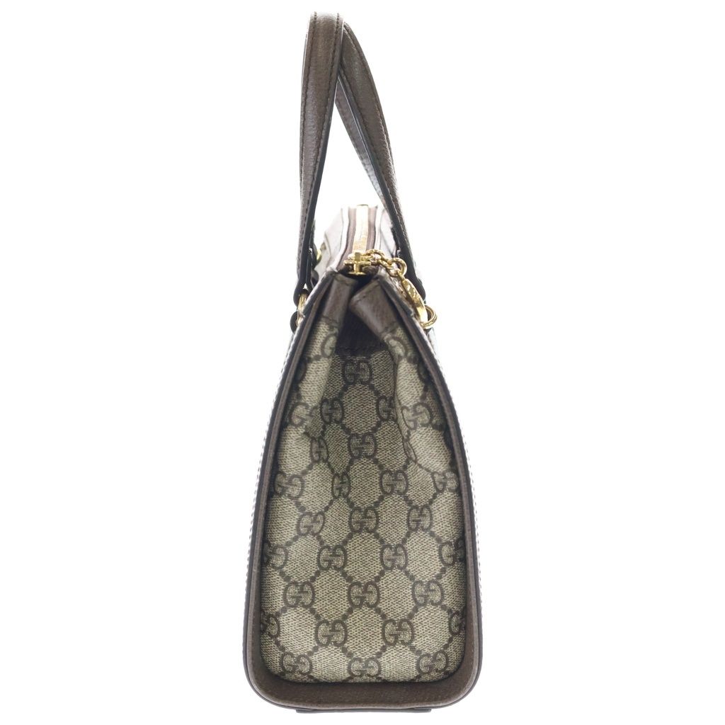 GUCCI (グッチ) GGスプリーム オフィディア ゴールドロゴ金具 2WAY ショルダー ハンドバッグ ブラウン 547551 GUCCI (グッチ) GGスプリーム オフィディア ゴールドロゴ金具 2WAY ショルダー ハンドバッグ ブラウン 547551