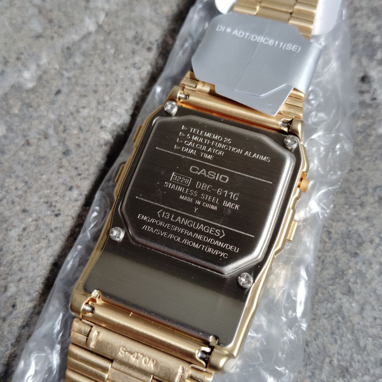 CASIO DATA BANK カシオ データバンク 腕時計 ゴールド DBC-611G 
