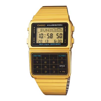 CASIO DATA BANK カシオ データバンク 腕時計 ゴールド DBC-611G