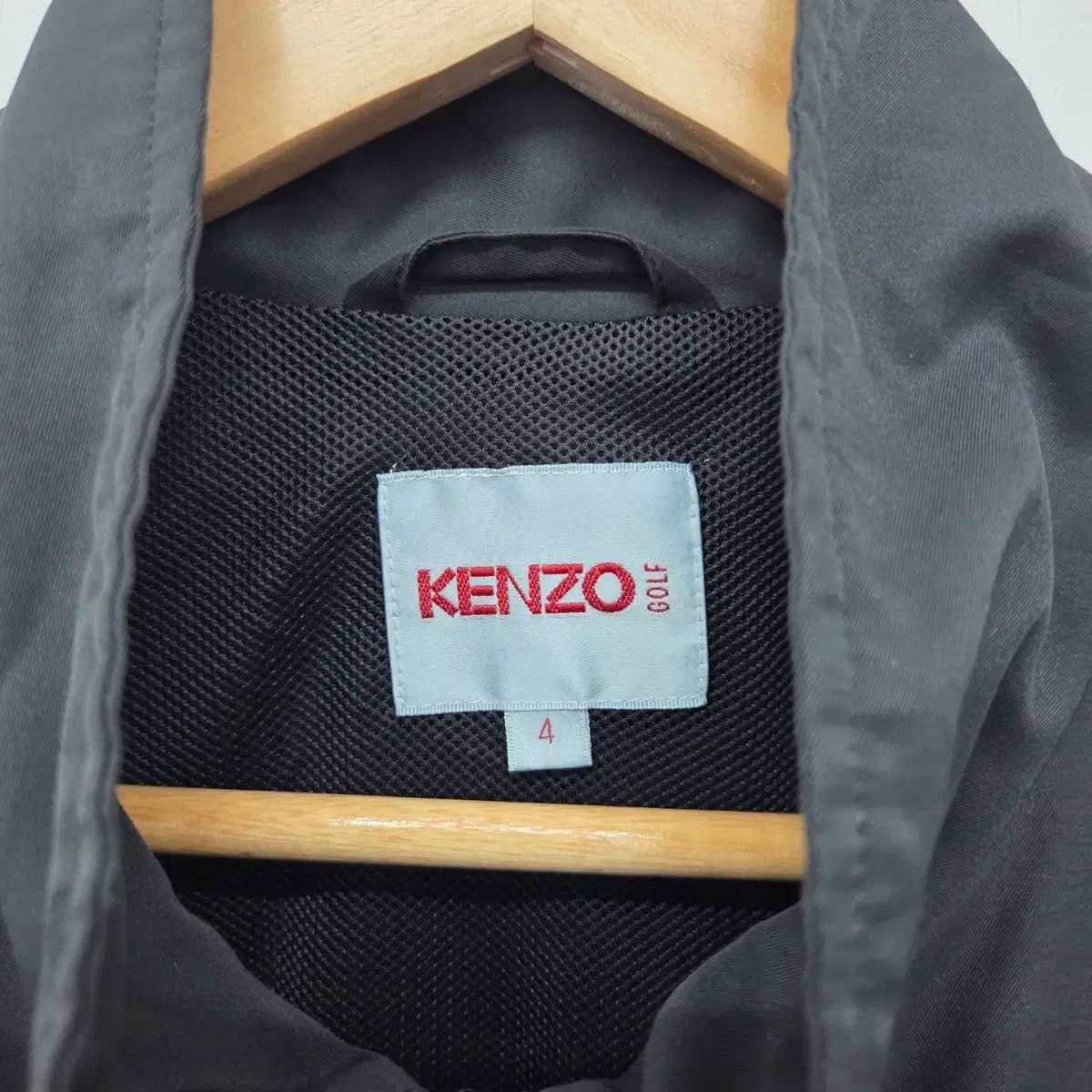 KENZO ゴルフ ブラック ウィンドブレーカー ジャケット メンズL