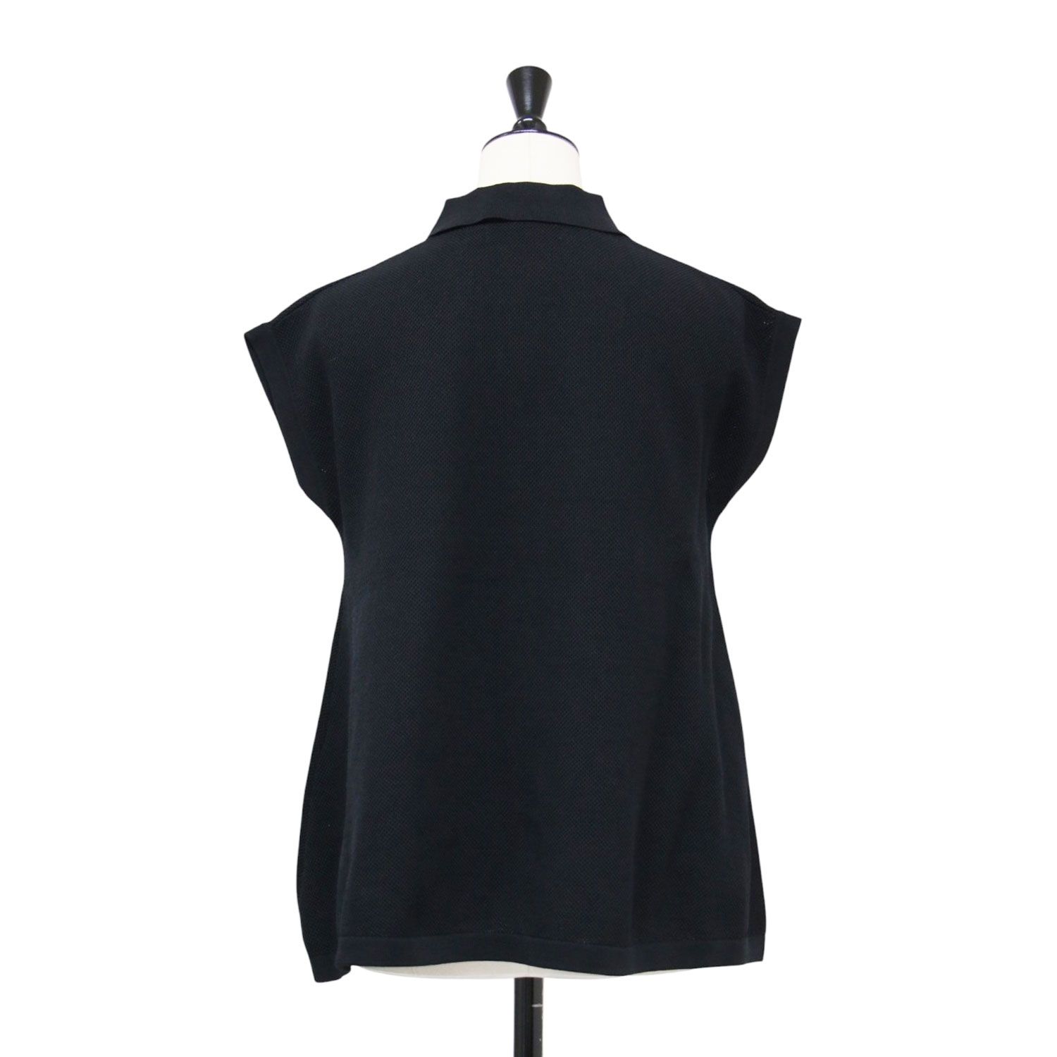 FRED PERRY フレッドペリー × Ray BEAMS 別注 ポロシャツ ブラック 黒 サイズ:UK10(M) | フレア ノースリーブ ポロシャツ / カットソー | フレンチスリーブ Aライン メッシュ | トップス【レディース】【中古】 FRED PERRY フレッドペリー × Ray BEAMS 別注 ポロシャツ ブラック 黒 サイズ:UK10(M) | フレア ノースリーブ ポロシャツ / カットソー | フレンチスリーブ Aライン メッシュ | トップス【レディース】【中古】