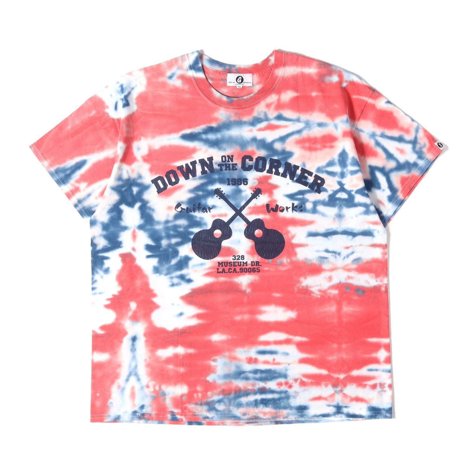GOOD ENOUGH グッドイナフ Tシャツ レッド×ブルー系 サイズ:XL | DOWN
