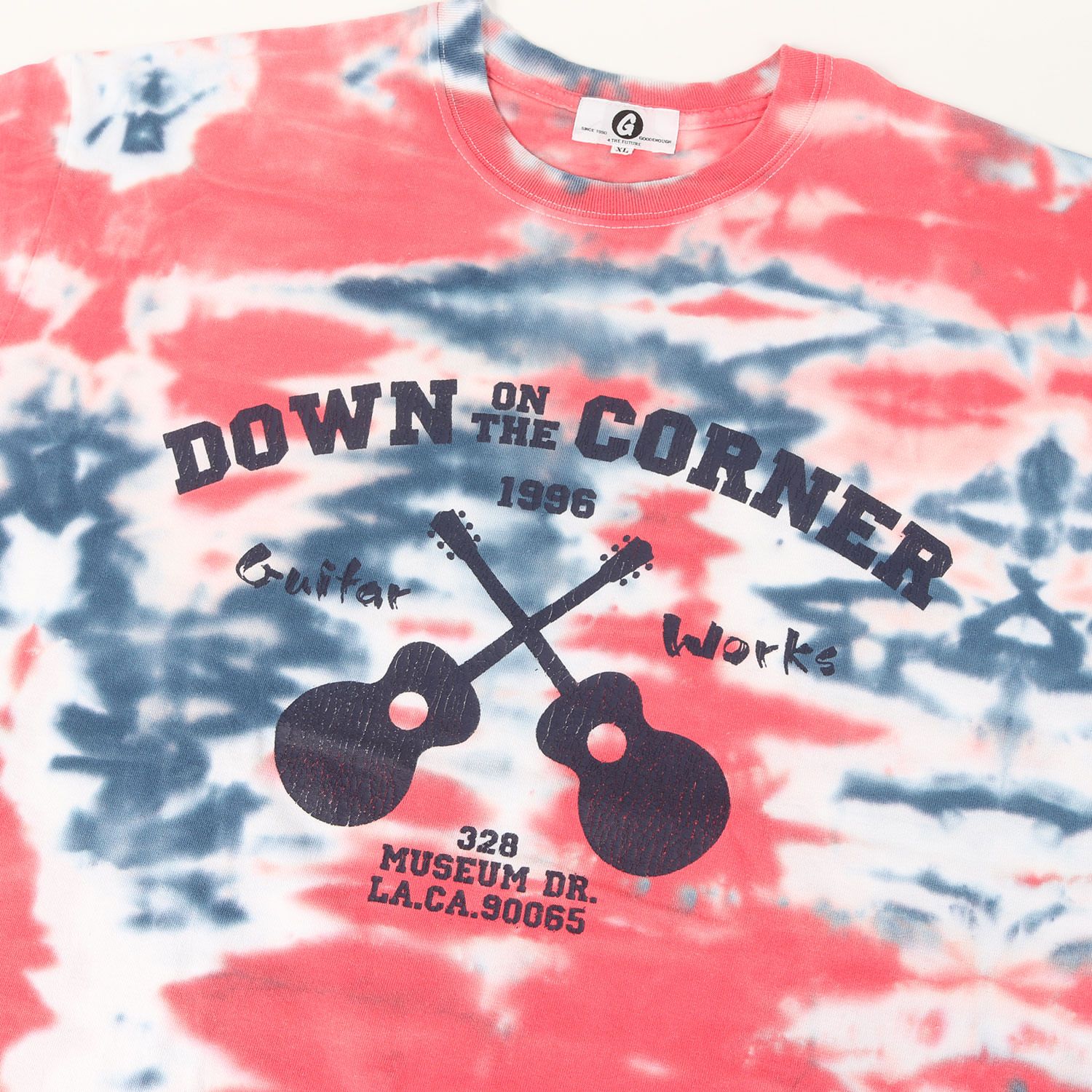 GOOD ENOUGH グッドイナフ Tシャツ レッド×ブルー系 サイズ:XL | DOWN