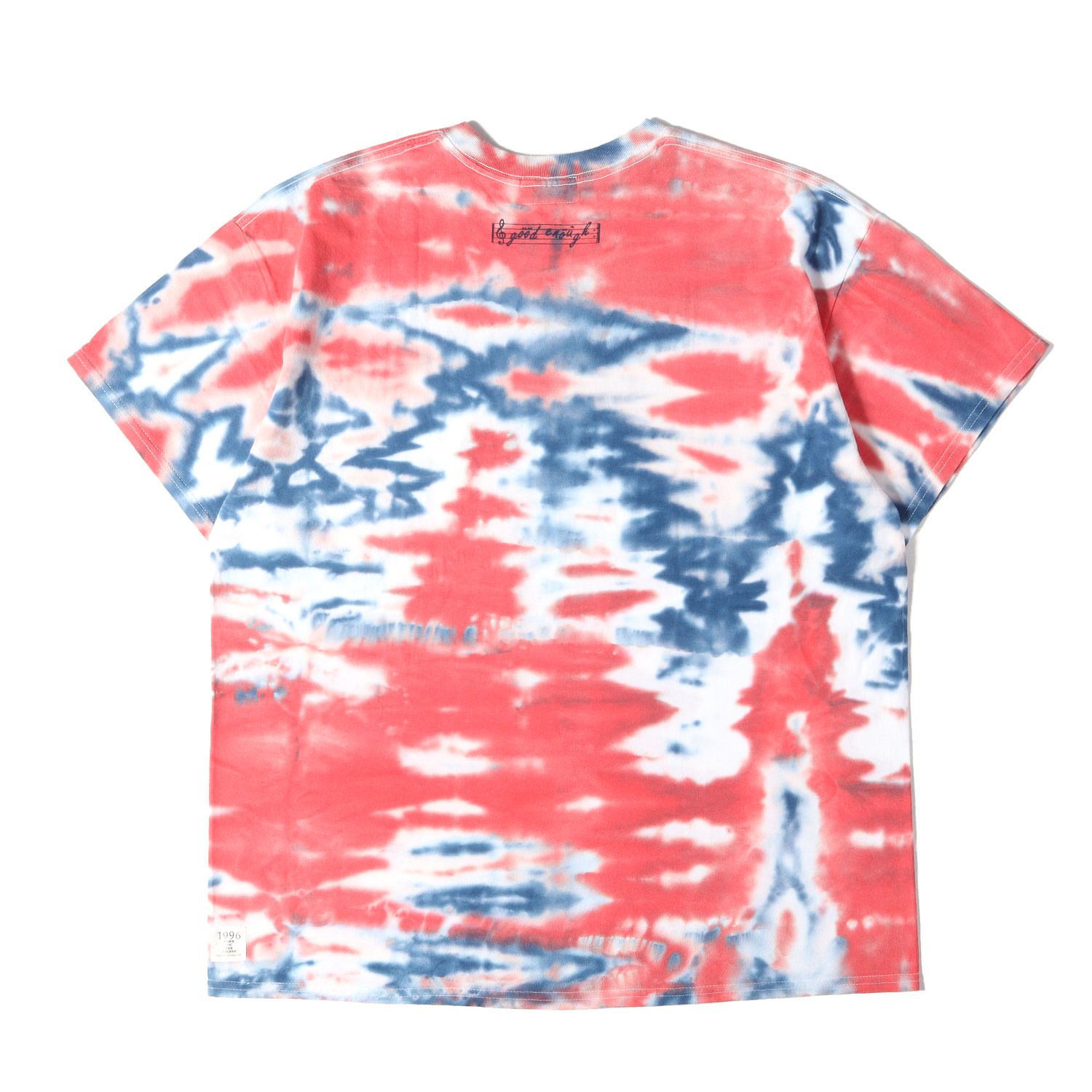 GOOD ENOUGH グッドイナフ Tシャツ レッド×ブルー系 サイズ:XL | DOWN