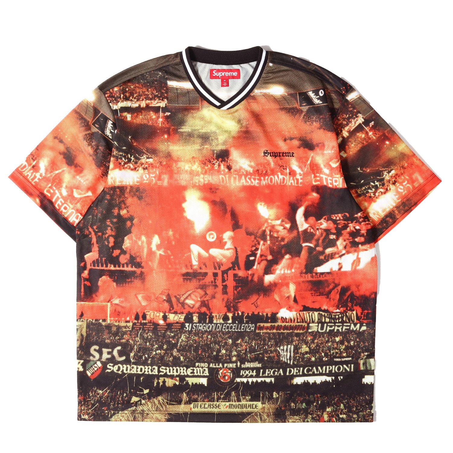 【美品】Supreme シュプリーム カットソー マルチカラー サイズ:M | 25SS 全面グラフィック サッカージャージ(Vinci Per Noi Soccer Jersey) | トップス Tシャツ 半袖【メンズ】【中古】