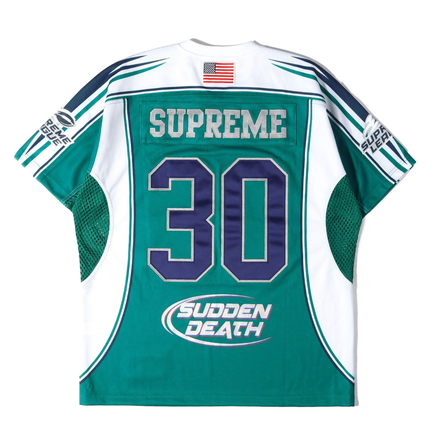 【美品】Supreme シュプリーム Tシャツ ティール サイズ:M | 24SS ナンバリングロゴ フットボール ジャージ (Sudden Death Football Jersey) | トップス カットソー 半袖【メンズ】【中古】 【美品】Supreme シュプリーム Tシャツ ティール サイズ:M | 24SS ナンバリングロゴ フットボール ジャージ (Sudden Death Football Jersey) | トップス カットソー 半袖【メンズ】【中古】