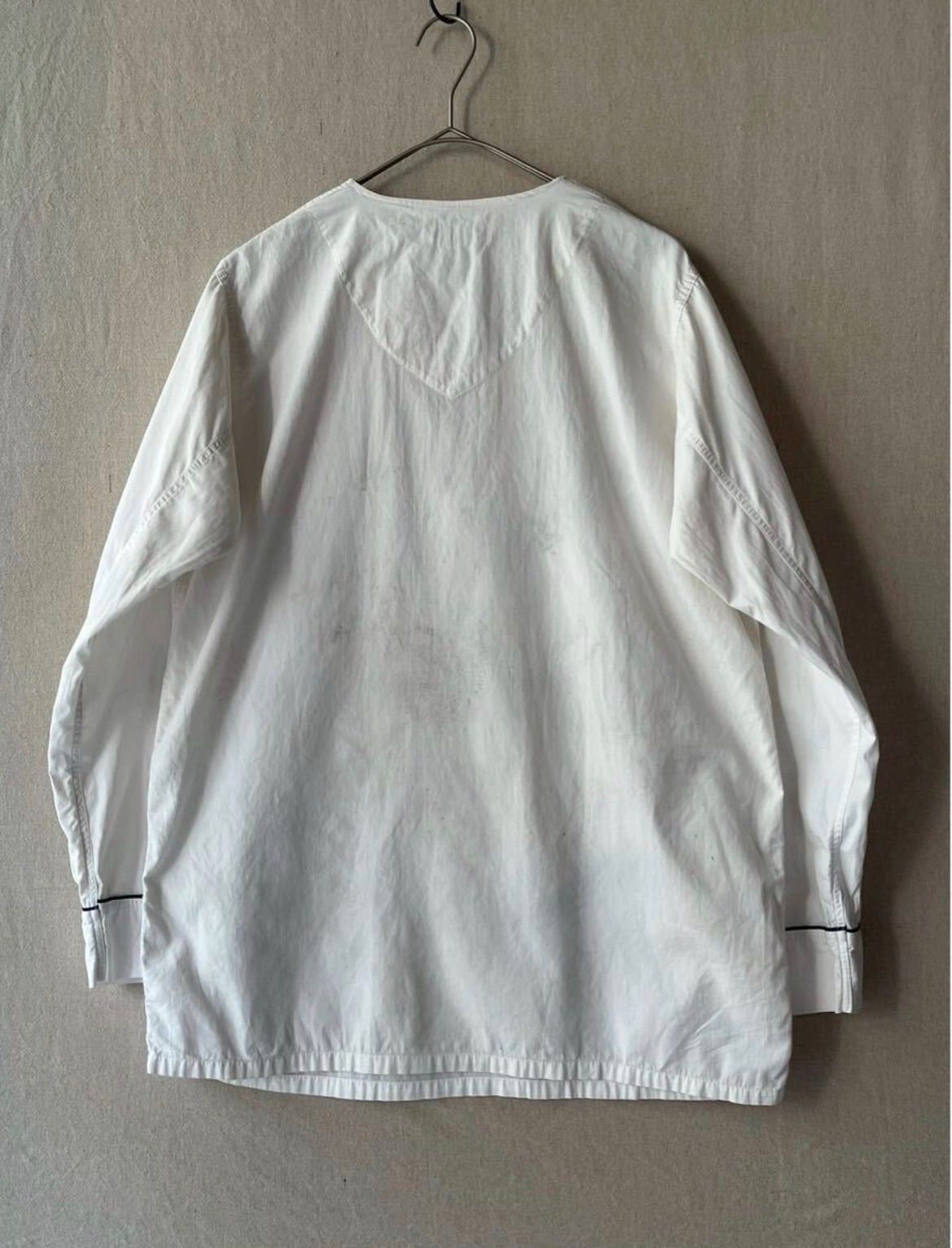 【ハンドペイント】50s USA vintage パジャマ シャツ / ホワイト プルオーバー ビンテージ T6-04085-9880 【ハンドペイント】50s USA vintage パジャマ シャツ / ホワイト プルオーバー ビンテージ T6-04085-9880