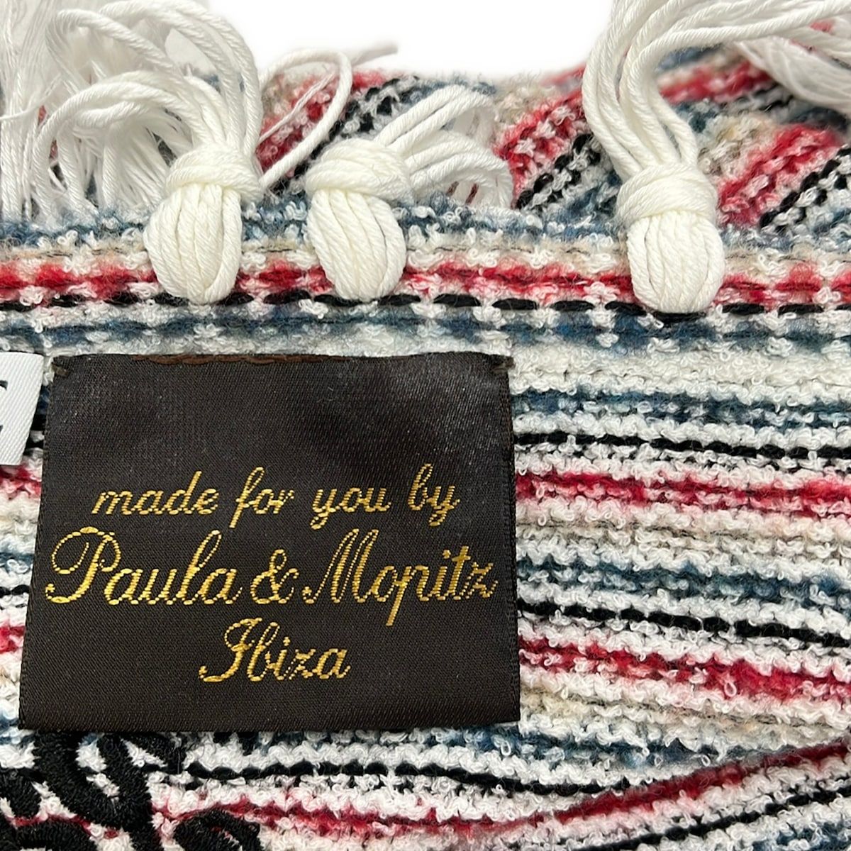 LOEWE(ロエベ) ワンピース サイズM レディース - レッド×ネイビー×マルチ キャミワンピ/ロング/ボーダー/PAULA & MORITZ IBIZA LOEWE(ロエベ) ワンピース サイズM レディース - レッド×ネイビー×マルチ キャミワンピ/ロング/ボーダー/PAULA & MORITZ IBIZA
