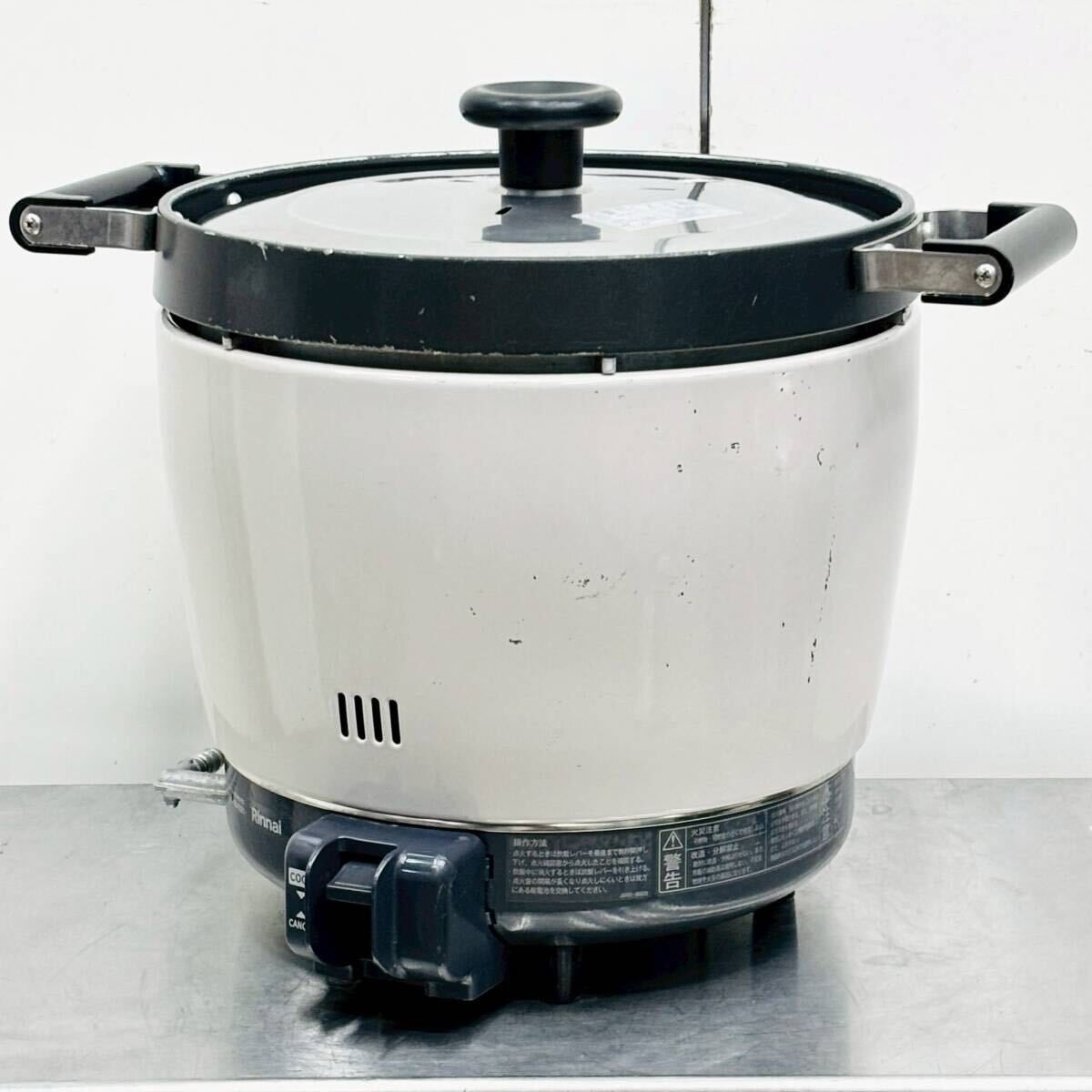 リンナイ 業務用ガス炊飯器 RR-200CF LPガス 2升炊き 内釜フッ素仕様 2023年製 中古 厨房
