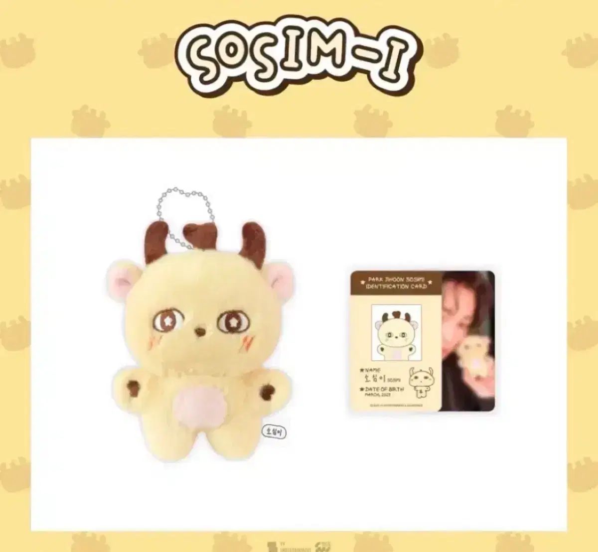 パク・ジフン(PARK JIHOON) ソシミ ぬいぐるみ + トレカ