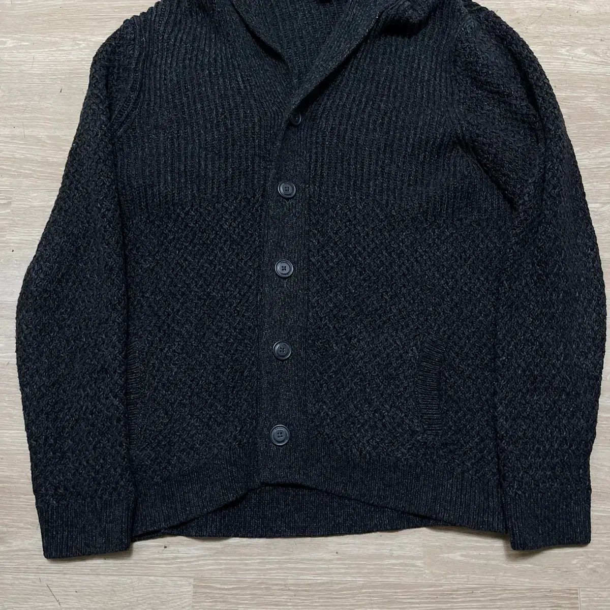 DKNY メンズ ショールカラー ニット ボタン カーディガン L/100 DKNY メンズ ショールカラー ニット ボタン カーディガン L/100