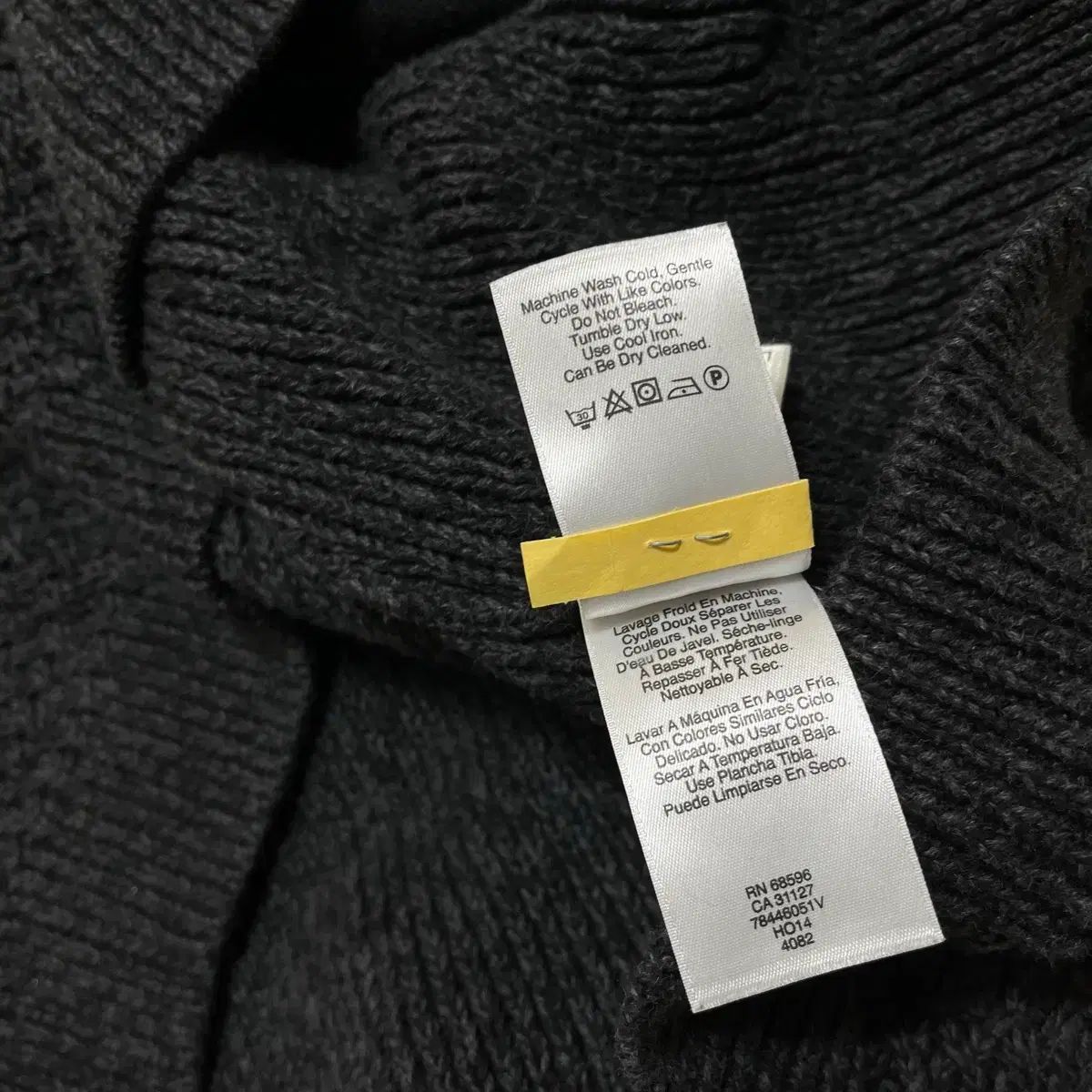 DKNY メンズ ショールカラー ニット ボタン カーディガン L/100 DKNY メンズ ショールカラー ニット ボタン カーディガン L/100