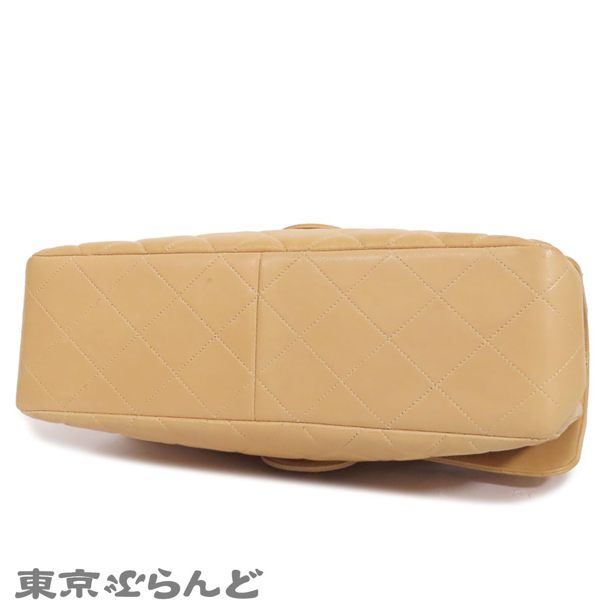シャネル CHANEL チェーンバッグ ベージュ ゴールド金具 ラムスキン マトラッセ ダブルフェイス 30cm 4番台 ショルダーバッグ レディース 016000145 シャネル CHANEL チェーンバッグ ベージュ ゴールド金具 ラムスキン マトラッセ ダブルフェイス 30cm 4番台 ショルダーバッグ レディース 016000145