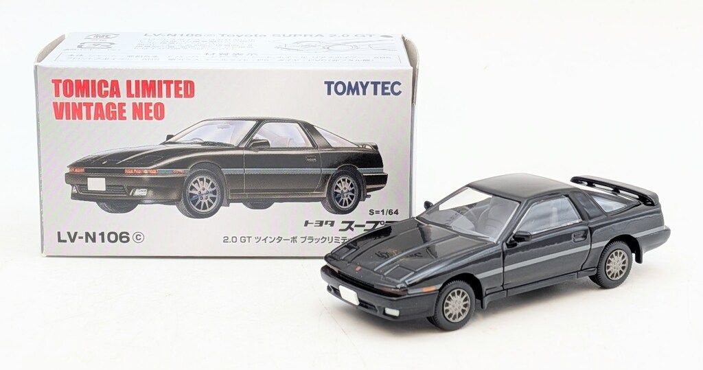 トミーテック TOMICA LIMITED VINTAGE NEO トヨタ スープラ 2.0GT ツインターボ ブラックリミテッド(88年式)(黒) LV-N106c