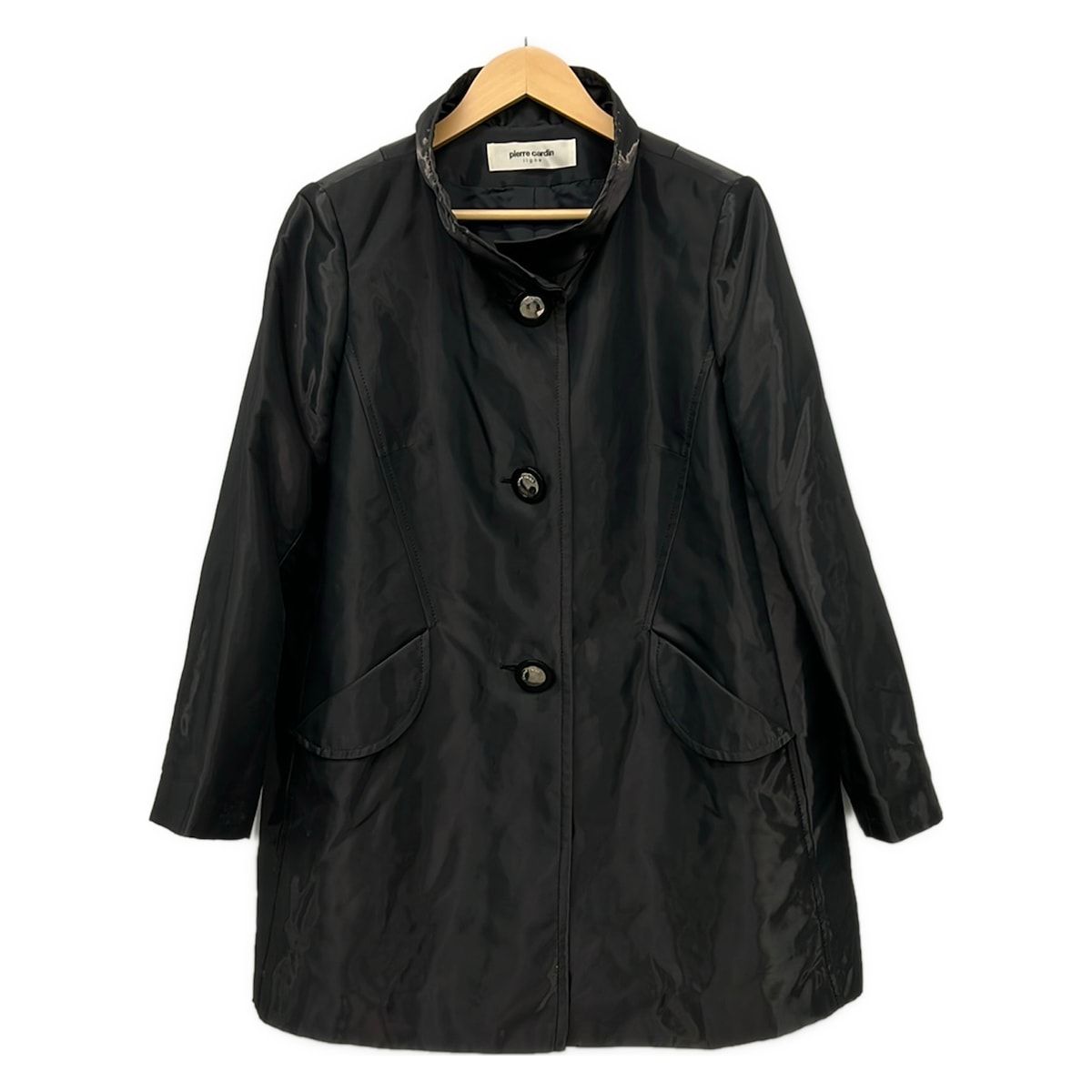 pierre cardin(ピエールカルダン) コート サイズ44 L レディース - 黒 長袖/春