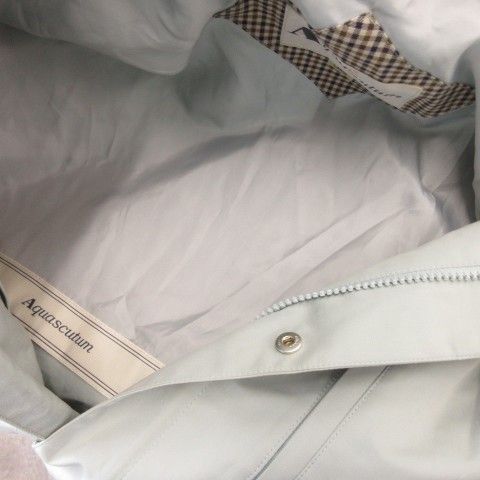 アクアスキュータム AQUASCUTUM ステンカラーコート シングル コート L ブルーグレー ステンカラー シングルブレスト 長袖 6404700 /CK6 ■GY03