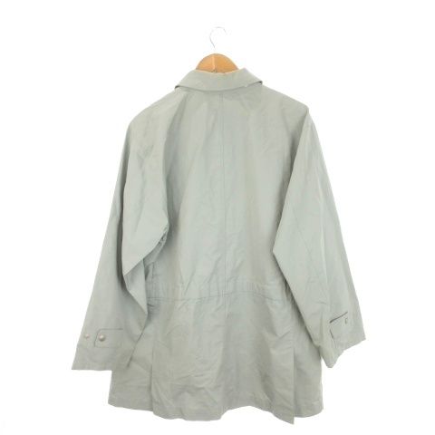 アクアスキュータム AQUASCUTUM ステンカラーコート シングル コート L ブルーグレー ステンカラー シングルブレスト 長袖 6404700 /CK6 ■GY03