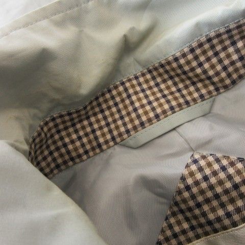 アクアスキュータム AQUASCUTUM ステンカラーコート シングル コート L ブルーグレー ステンカラー シングルブレスト 長袖 6404700 /CK6 ■GY03