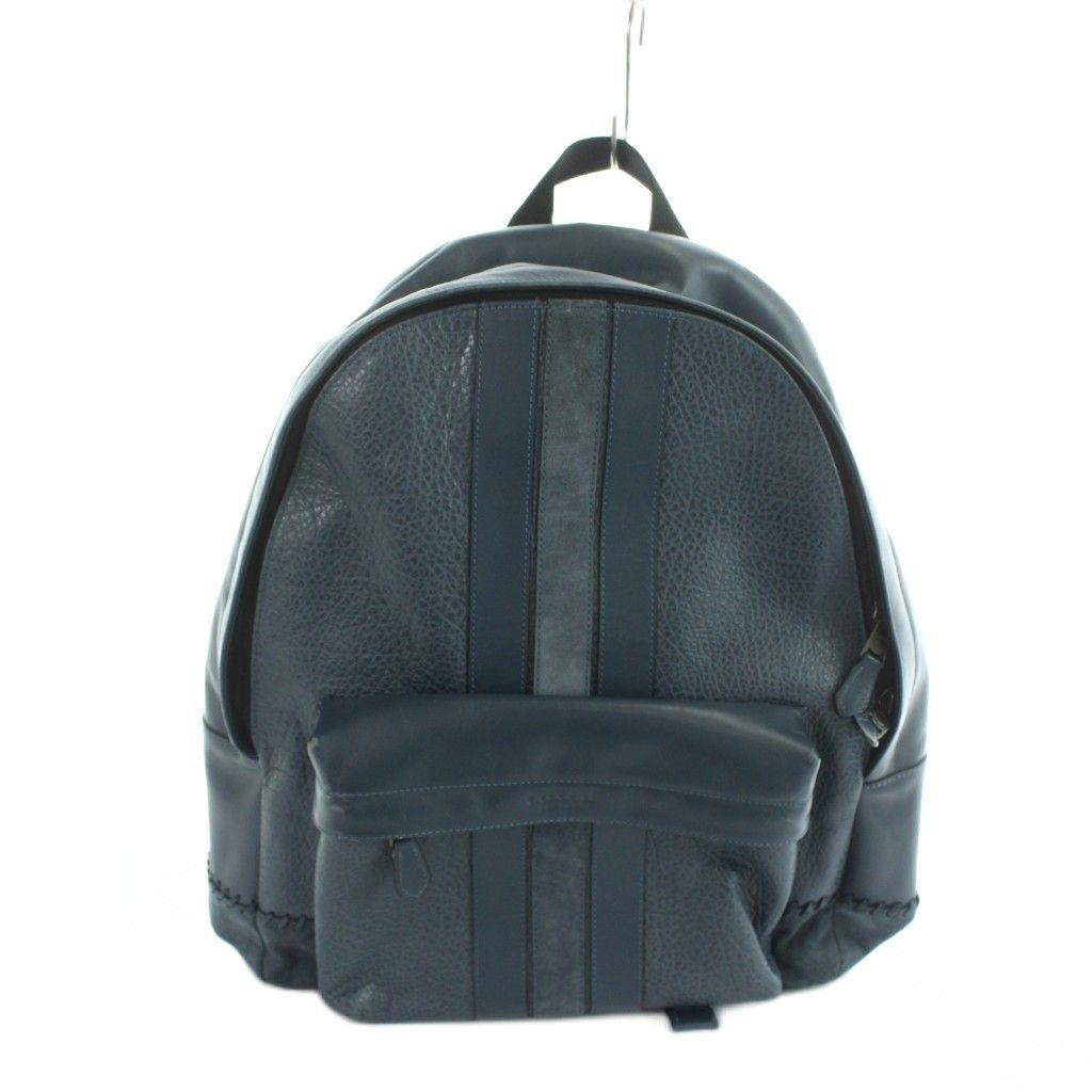 コーチ COACH F11250 リュックサック バックパック レザー ロゴ 青 ブルー ■GY17 /MQ