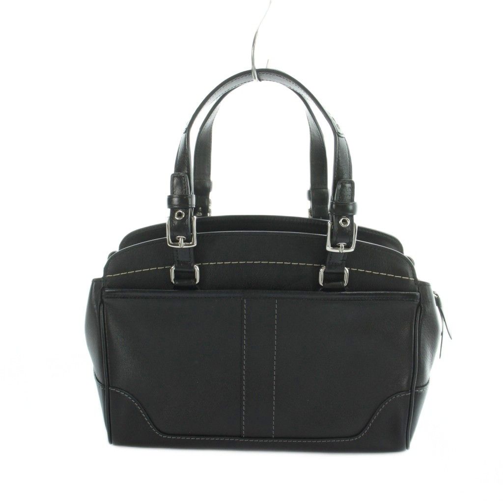 コーチ COACH 7465 ハンドバッグ ミニボストン レザー ロゴ 黒 ブラック ■GY18 /MQ