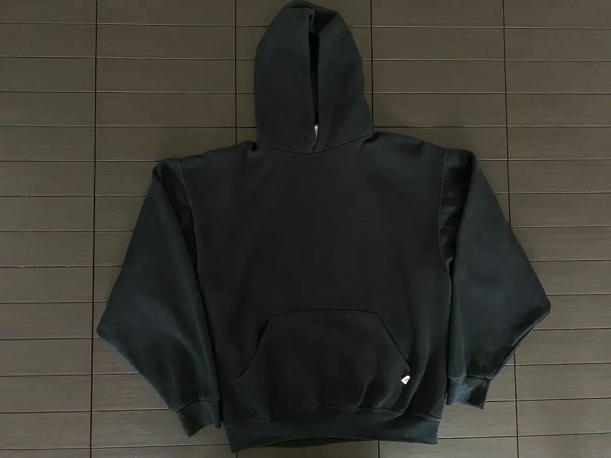 (XXL) ヴィンテージ ラッセル WHO フーディー ブラック