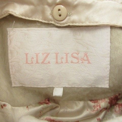 リズリサ LIZ LISA コート 0 ピンクベージュ ファー付きフード フリル