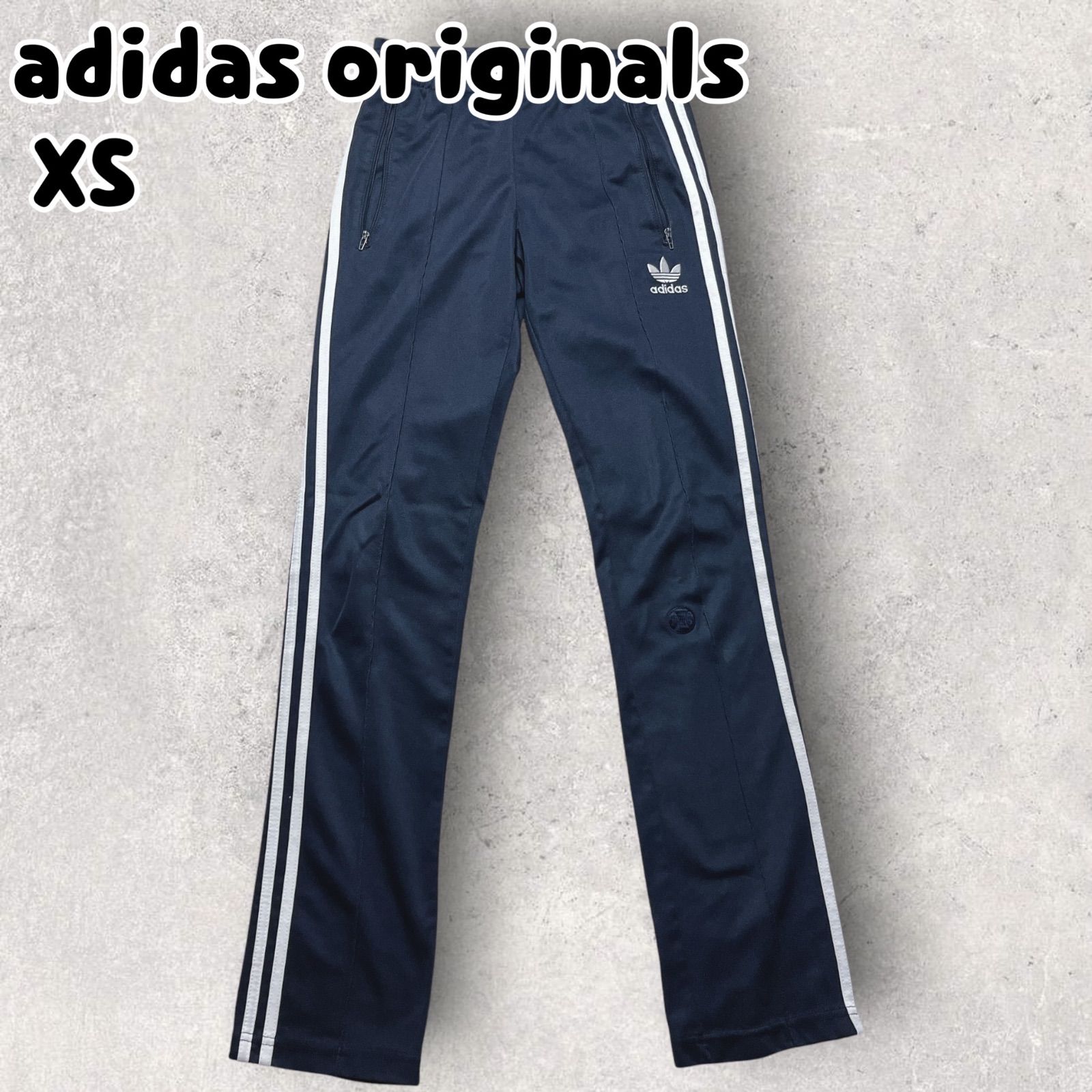 K adidas originals アディダス オリジナルス トレフォイルロゴ ヨーロッパ トラックパンツ ネイビー XS