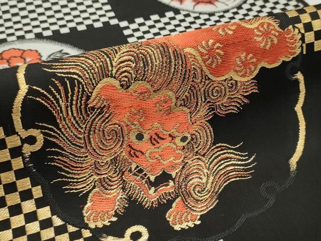 平和屋着物▽アンティーク 大正ロマン 名古屋帯 帯反物 ふじにしき