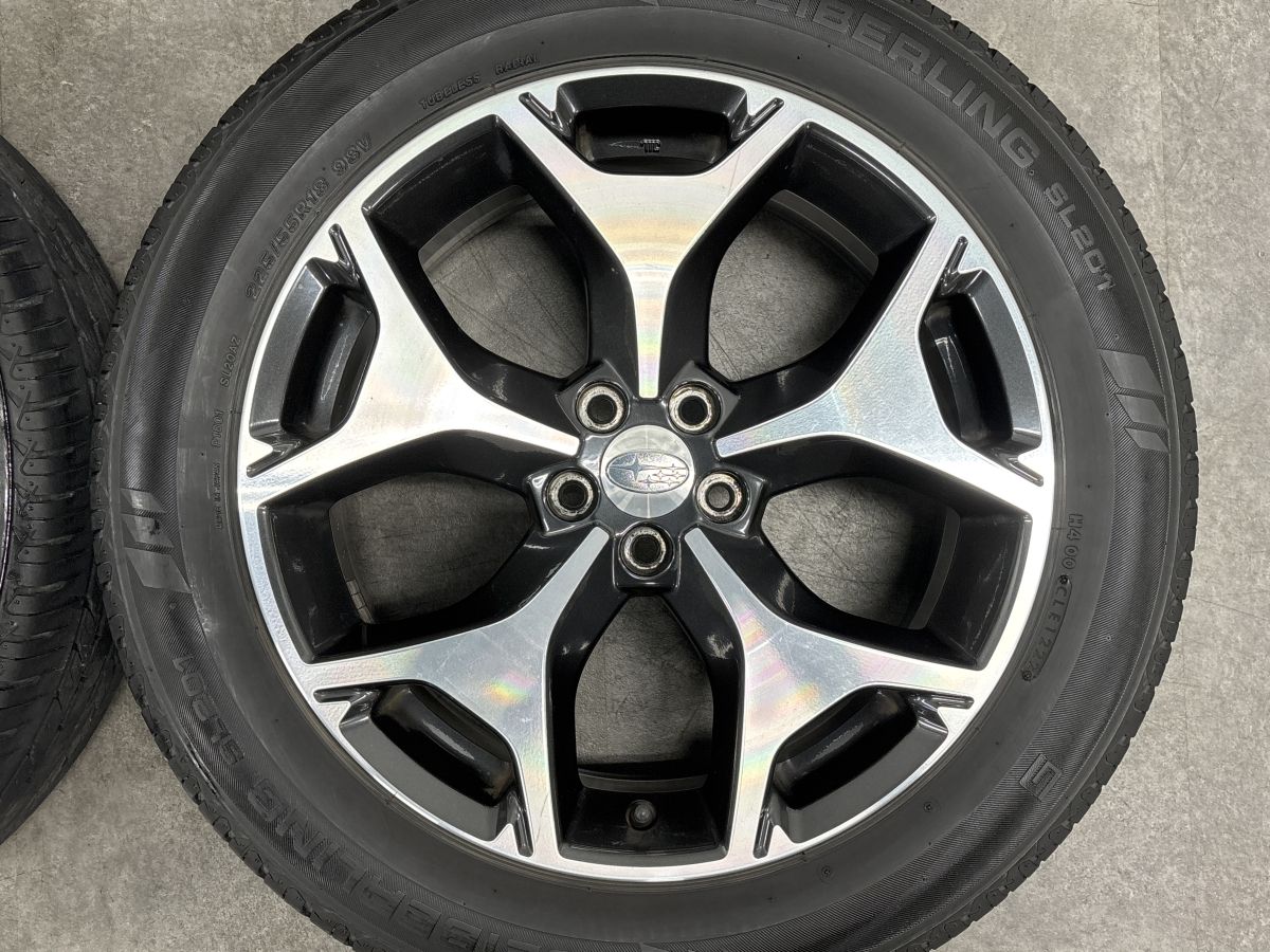 交換用に】スバル SJ フォレスター 純正 18in 7J +48 PCD100 セイバー