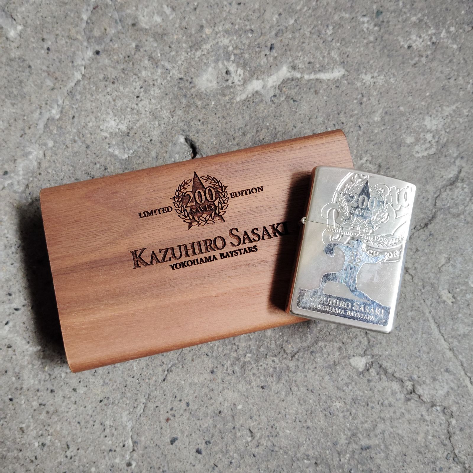 横浜ベイスターズ #22 佐々木主浩 200セーブ記念 ZIPPO ジッポー